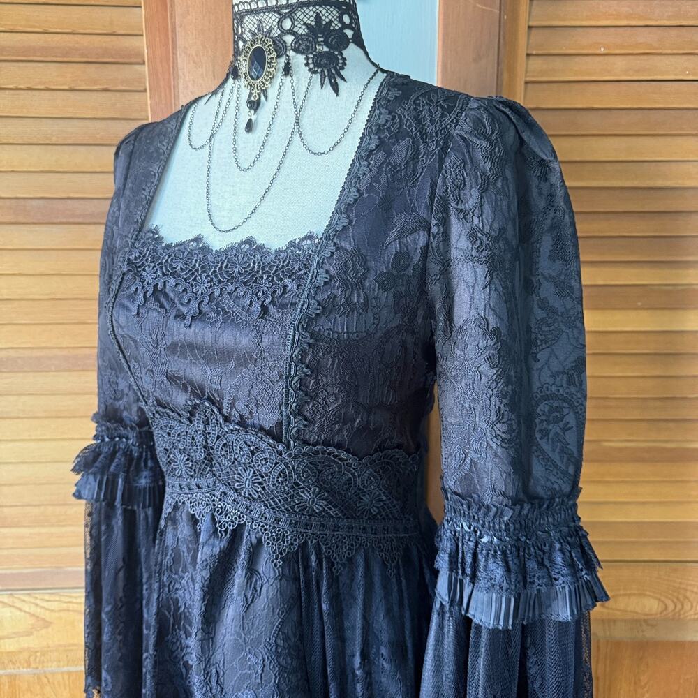 Dark in Love Gothic Victorian Vampire Medieval Ophelia's Pleasures Dress - Picture 10 of 17